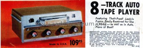 8-Track Auto Tape Player 12-1651; Radio Shack Tandy, (ID = 2737196) R-Player