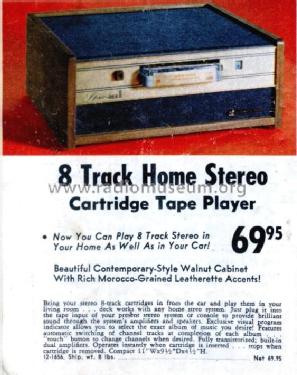 8-Track Home Stereo 12-1656; Radio Shack Tandy, (ID = 2737195) R-Player