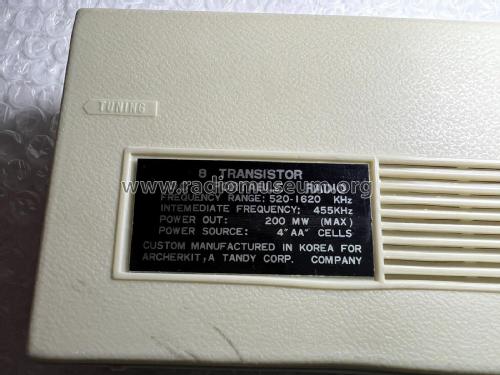 ArcherKit/Science Fair 8 Transistor 28-222; Radio Shack Tandy, (ID = 2825194) Radio