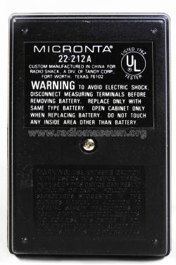 Micronta Multimeter 22-212; Radio Shack Tandy, (ID = 2395578) Ausrüstung