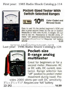 Micronta Multimeter 22-212; Radio Shack Tandy, (ID = 2395581) Ausrüstung