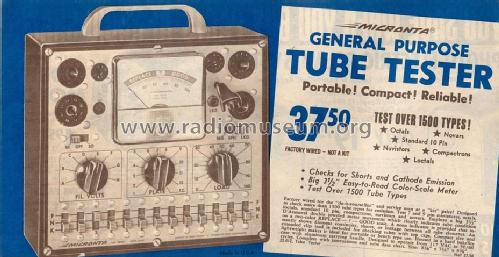 Micronta Tube Tester T31 22-012; Radio Shack Tandy, (ID = 1559552) Equipment
