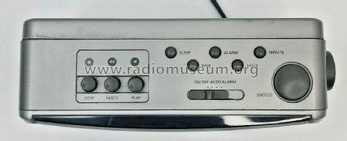 Optimus AM-FM Cassette Clock Radio CR-329 Cat.No. 12-1629; Radio Shack Tandy, (ID = 2910798) Radio