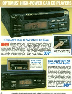 Optimus Car Radio 12-1987; Radio Shack Tandy, (ID = 1785841) Car Radio