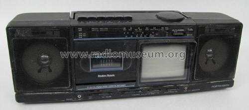 Portavision TV-AM/FM Stereo Radio Cassette Recorder 16-119A; Radio Shack Tandy, (ID = 2823802) TV Radio