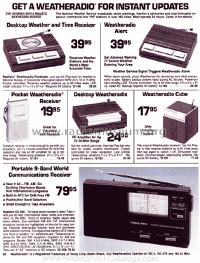 Realistic Weatheradio 12-151 A; Radio Shack Tandy, (ID = 1331462) Radio