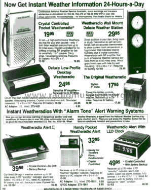 Realistic Weatheradio 12-151 A; Radio Shack Tandy, (ID = 1372441) Radio