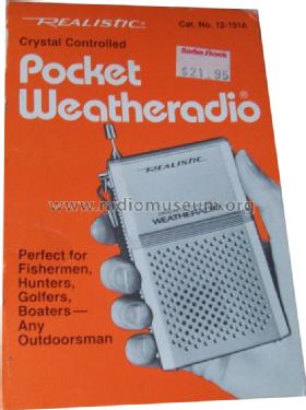 Realistic Weatheradio 12-151 A; Radio Shack Tandy, (ID = 1669677) Radio