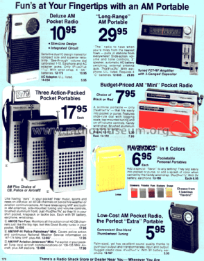 Realistic 12-171 Radio Radio Shack Tandy, Realistic, Micronta; USA 