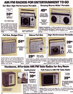 Realistic 12-625; Radio Shack Tandy, (ID = 1338863) Radio