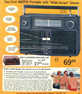 Realistic Stereo System Concertmate 12-654 Radio Radio Shack Tandy ...