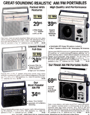 Realistic 12-668; Radio Shack Tandy, (ID = 1364671) Radio