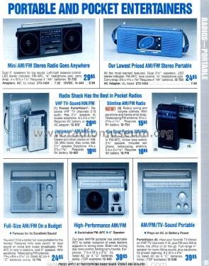 Realistic 12-724 ; Radio Shack Tandy, (ID = 1767862) Radio