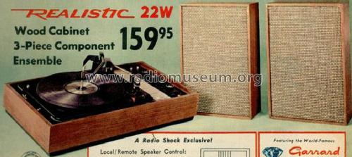 Realistic 22W Stereo Phonograph 13-1142; Radio Shack Tandy, (ID = 1443161) Enrég.-R