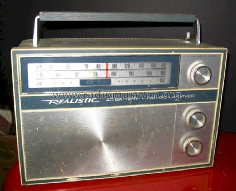 Realistic AC Battery FM AM Weather 12-673; Radio Shack Tandy, (ID = 1110546) Radio