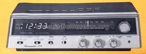 Realistic AM/FM Stereo-Wide Dual Alarm Chronomatic-246 ; Radio Shack Tandy, (ID = 1813694) Radio