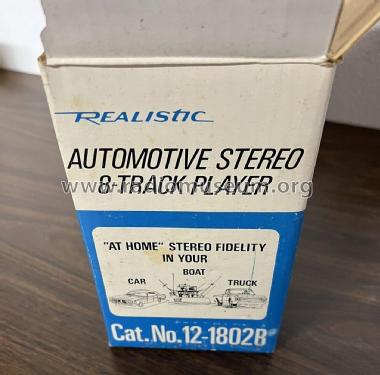 Realistic Automotive Stereo 8-Track Player 12-1802B; Radio Shack Tandy, (ID = 2847994) R-Player