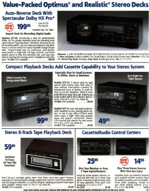 Realistic Cassette/Audio Control Center 42-2110; Radio Shack Tandy, (ID = 1757115) Misc