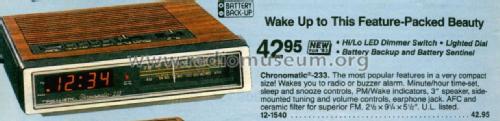 Realistic Chronomatic-233 12-1540; Radio Shack Tandy, (ID = 2856085) Radio