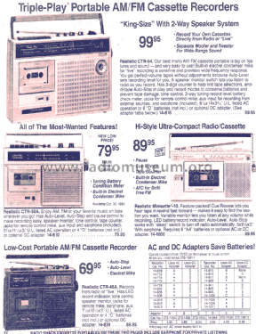 Realistic CTR-46A 14-839; Radio Shack Tandy, (ID = 1375471) Radio