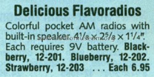 Realistic Flavoradio 12-201; Radio Shack Tandy, (ID = 1793456) Radio