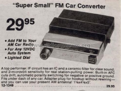 Realistic FM Converter 12-1348; Radio Shack Tandy, (ID = 2968948) Converter