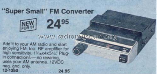 Realistic FM Converter 12-1350 ; Radio Shack Tandy, (ID = 2969466) Converter