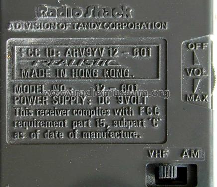 Realistic Jetstream 12-601; Radio Shack Tandy, (ID = 1567110) Radio