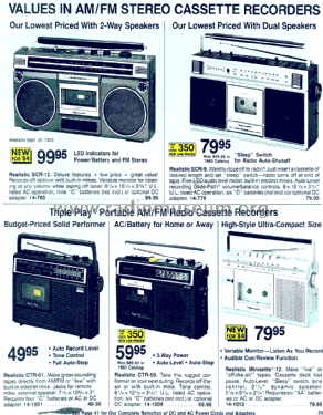 Realistic Minisette-12 14-1012; Radio Shack Tandy, (ID = 1375501) Radio