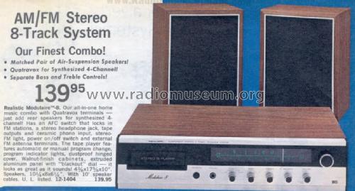 Realistic Modulaire 8 12-1404; Radio Shack Tandy, (ID = 2847584) Radio