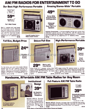 Realistic MTA-14 12-691; Radio Shack Tandy, (ID = 1338829) Radio