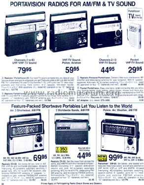 Realistic PortaVision-55 12-778; Radio Shack Tandy, (ID = 1363537) Radio