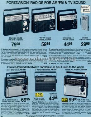 Realistic PortaVision-55 12-778; Radio Shack Tandy, (ID = 1794116) Radio