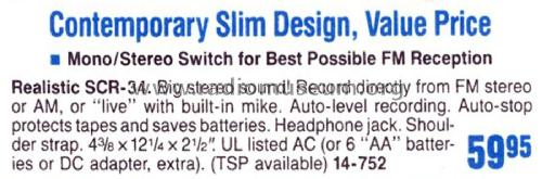 Realistic SCR-34 14-752; Radio Shack Tandy, (ID = 1771280) Radio