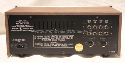 Realistic Stereo Frequency Equalizer 31-1987; Radio Shack Tandy, (ID = 2229513) Ampl/Mixer