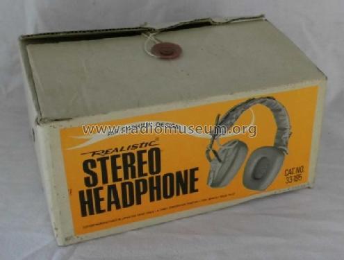 Realistic - Stereo Headphones 33-195; Radio Shack Tandy, (ID = 1701186) Speaker-P