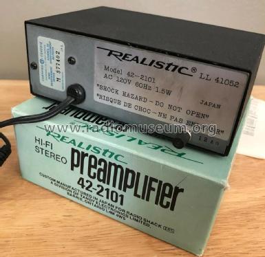 Realistic Stereo Pre-Amplifier LL 41052 Catalog No.: 42-2101; Radio Shack Tandy, (ID = 2814405) Ampl/Mixer