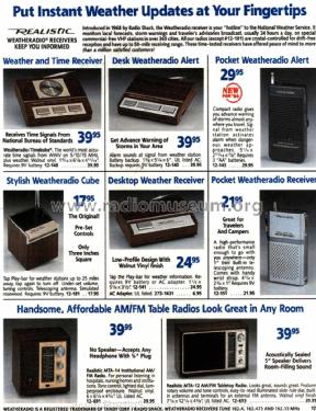 Realistic Weatheradio 12-151 A; Radio Shack Tandy, (ID = 1750518) Radio