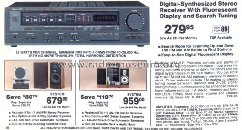 STA-117 Cat. No.= 31-2013; Radio Shack Tandy, (ID = 2720219) Radio