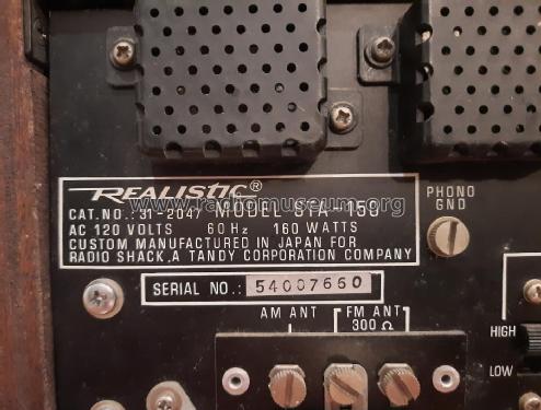 STA-150 Cat. No.= 31-2047; Radio Shack Tandy, (ID = 2797313) Radio