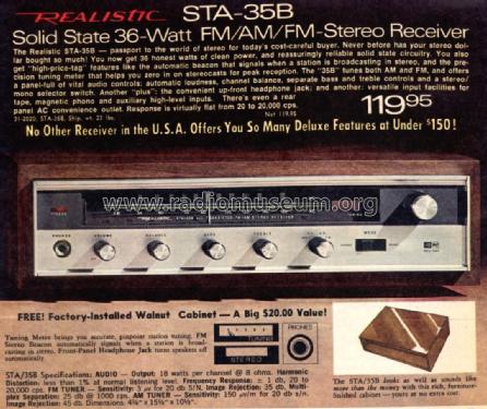 STA-35B Cat. No.= 31-2020; Radio Shack Tandy, (ID = 2723293) Radio