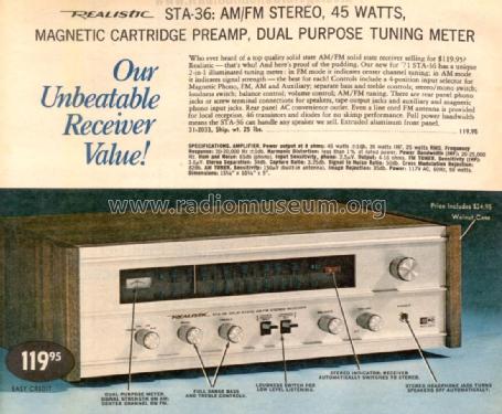 STA-36 Cat. No.= 31-2033; Radio Shack Tandy, (ID = 2722867) Radio