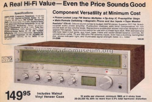 STA-42 Cat. No.= 31-2086; Radio Shack Tandy, (ID = 2720699) Radio