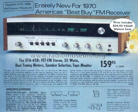 STA-45B Cat. No.= 31-2028; Radio Shack Tandy, (ID = 2723009) Radio