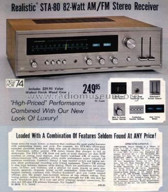 STA-80 Cat. No.= 31-2046; Radio Shack Tandy, (ID = 2722435) Radio