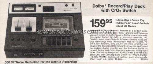 Stereo Cassette Tape Deck SCT-14, Cat. No. 14-848; Radio Shack Tandy, (ID = 2866779) R-Player