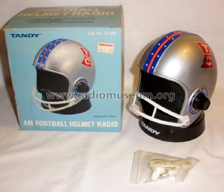 TC - AM Football Helmet Radio 12-955; Radio Shack Tandy, (ID = 1367048) Radio