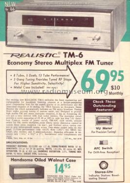 TM-6 Cat. No.= 31R2006; Radio Shack Tandy, (ID = 2730043) Radio