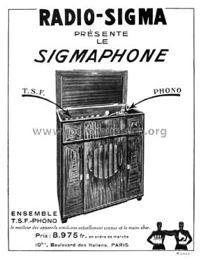 Sigmaphone ; Radio-Sigma; Paris, (ID = 2493048) Radio