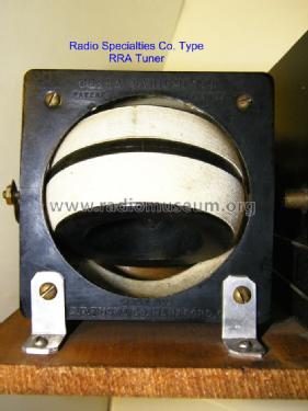 Regenerative Tuner Type RRA; Radio Specialties Co (ID = 987164) mod-pre26